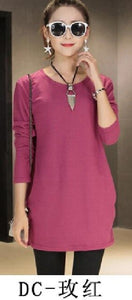 Wool 2018 autumn winter Fashion Women long sleeve Loose casual pullovers sweater casual top tunic pullover purple clothing