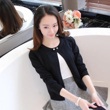 Load image into Gallery viewer, 2019 Spring autumn sweater cardigan dress sunscreen shawl thin coat a long sleeved sweater sweater girl summer air conditioning