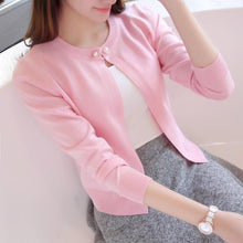 Load image into Gallery viewer, 2019 Spring autumn sweater cardigan dress sunscreen shawl thin coat a long sleeved sweater sweater girl summer air conditioning