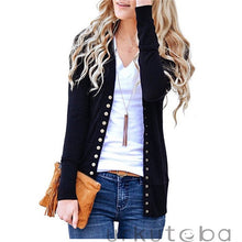 Load image into Gallery viewer, 2018 Fashion Autumn Winter Women Casual Long Sleeve Knitted Cardigans New Ladies Button Sweaters Plus Size S-2XL
