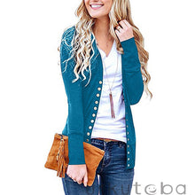 Load image into Gallery viewer, 2018 Fashion Autumn Winter Women Casual Long Sleeve Knitted Cardigans New Ladies Button Sweaters Plus Size S-2XL