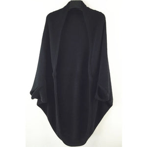 Autumn Women's Shawl Bat Sleeve Loose Knitted Sweater Cardigans Casual High Street Long Sleeve Cardigan Outwear poncho
