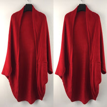 Load image into Gallery viewer, Autumn Women&#39;s Shawl Bat Sleeve Loose Knitted Sweater Cardigans Casual High Street Long Sleeve Cardigan Outwear poncho